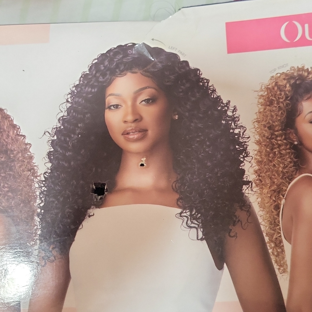 Curly Hair Wig - Black